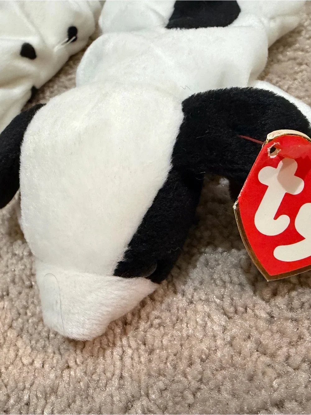 Vintage Ty Beanie Babies Dog Lot of 4 - Dotty, Spot, Butch, Bruno